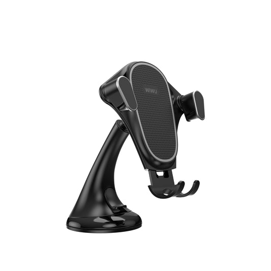 Wiwu CH019 Telefon Ağırlığı İle Çalışan Vantuzlu Tasarım Araç Telefon Tutucu Siyah
