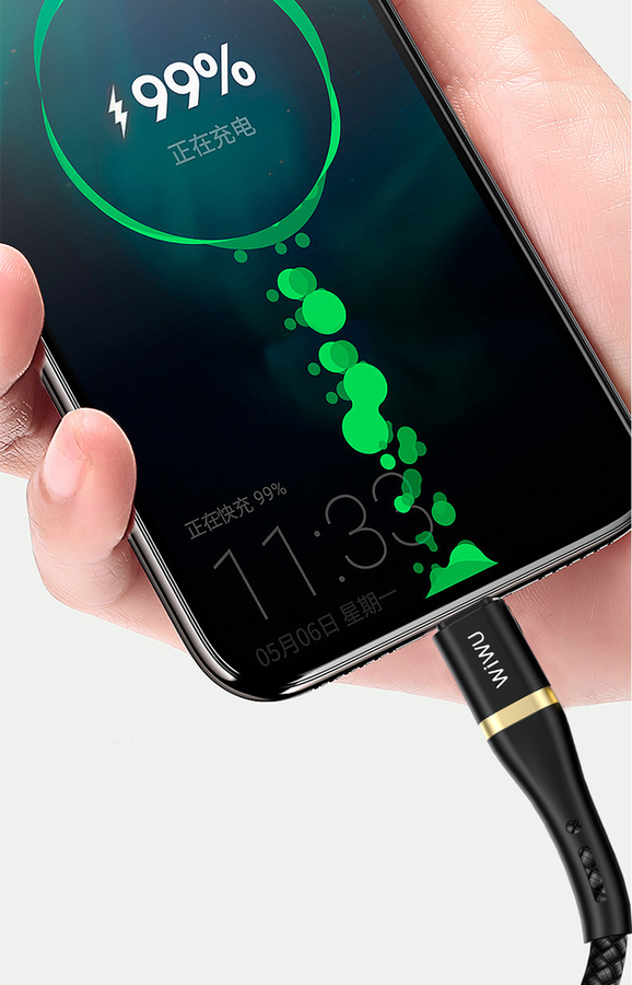 Wiwu Elite ED-101 Type-C Usb Kablo 3M Siyah