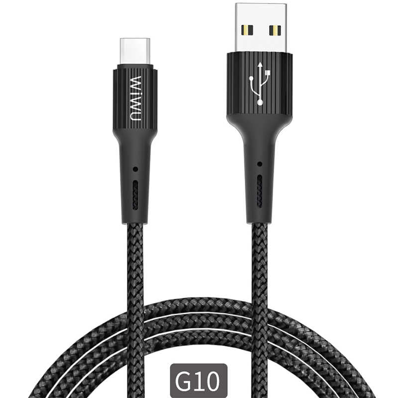 Wiwu G10 Gear Charging Micro Kablo Siyah