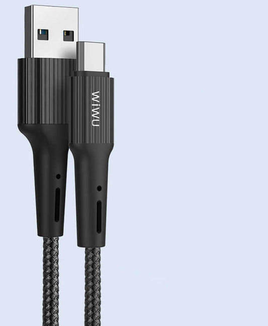 Wiwu G10 Gear Charging Micro Kablo Siyah