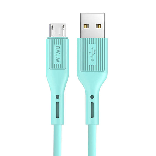 Wiwu G40 Vivid Micro Usb Kablo Mavi