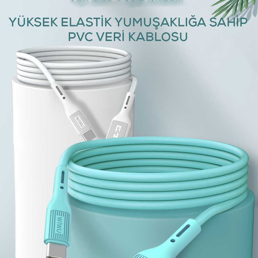 Wiwu G70 Vivid Type-C To Lightning PD Kablo Siyah