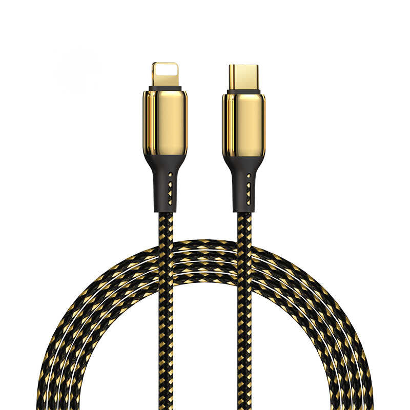 Wiwu Golden Series GD-103 Lightning To PD Data Kablo 1.2M Gold