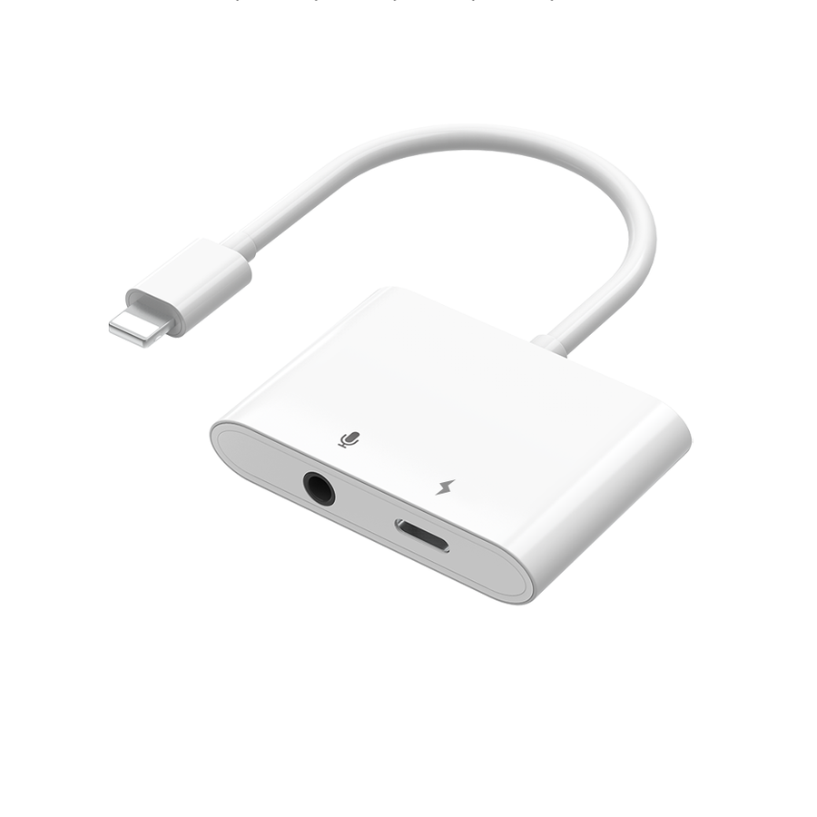 Wiwu LT01 Pro Lightning Ses Adaptörü Beyaz