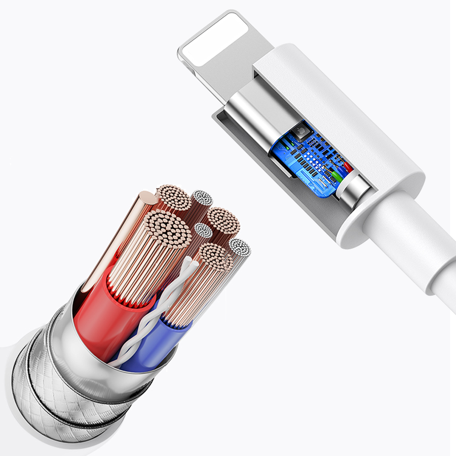 Wiwu LT01 Pro Lightning Ses Adaptörü Beyaz
