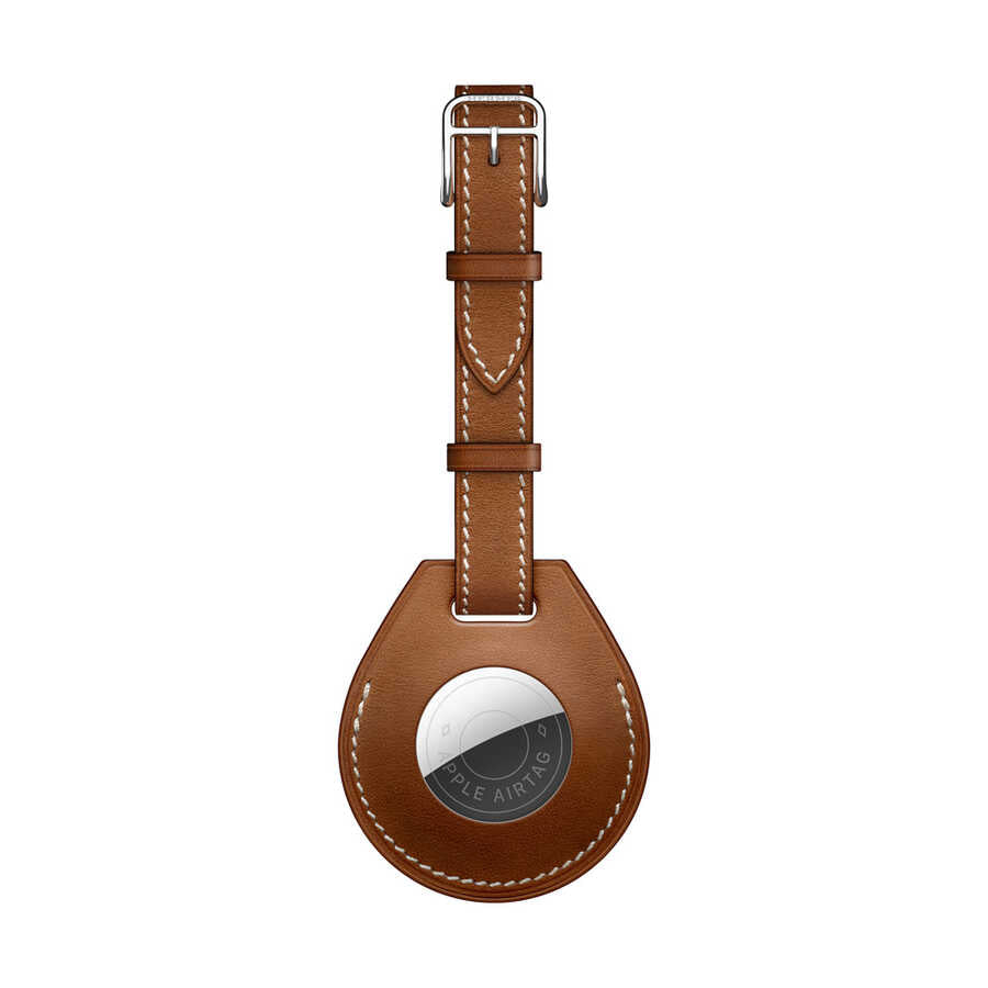 Wiwu Luggage Tag Airtag Anahtarlık Kahverengi
