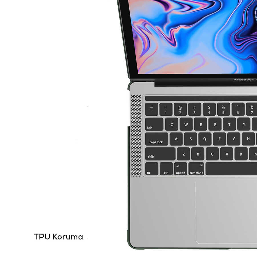 Apple Macbook 13.3' New Pro 2018 Wiwu Macbook HP-01 iShield Kapak Gri
