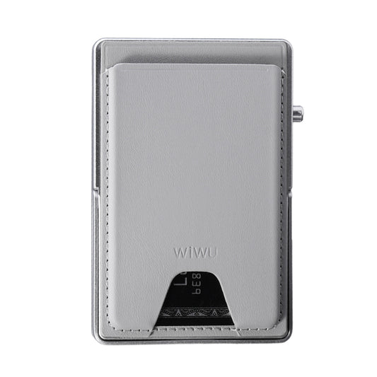 Wiwu MW-006 Tasarımlı 6 Hazneli PU Magnetik Standlı Kartlık Gri