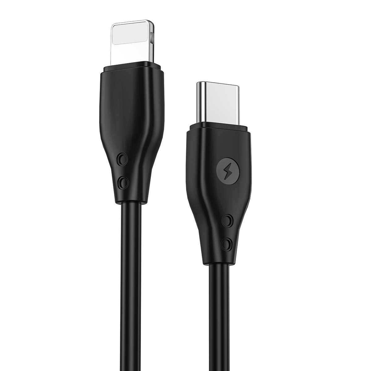 Wiwu Pioneer Wİ-C002 Ultra Esnek 30W Hızlı Şarj Özellikli Type-C to Lightning PD Kablo 1M Beyaz