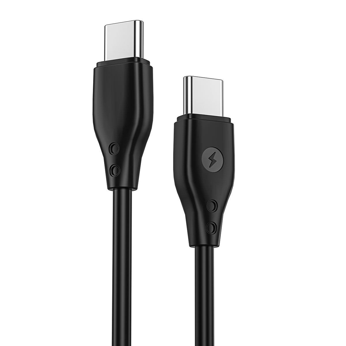 Wiwu Pioneer Wİ-C002 Ultra Esnek 67W Hızlı Şarj Özellikli Type-C To Type-C PD Kablo 1M Siyah