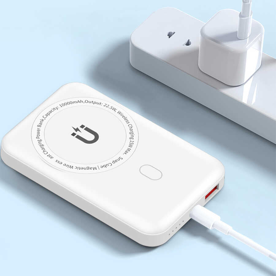 Wiwu SC10000 Magsafe Mıknatıslı Wireless Powerbank Mavi
