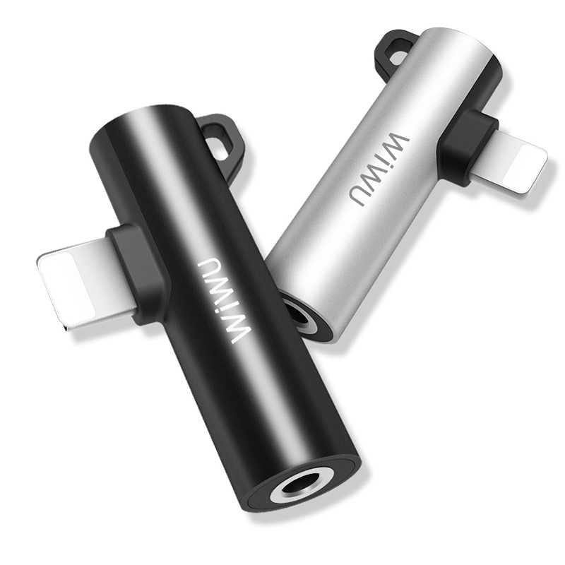 Wiwu ST03 Lightning Ses Adaptörü Siyah