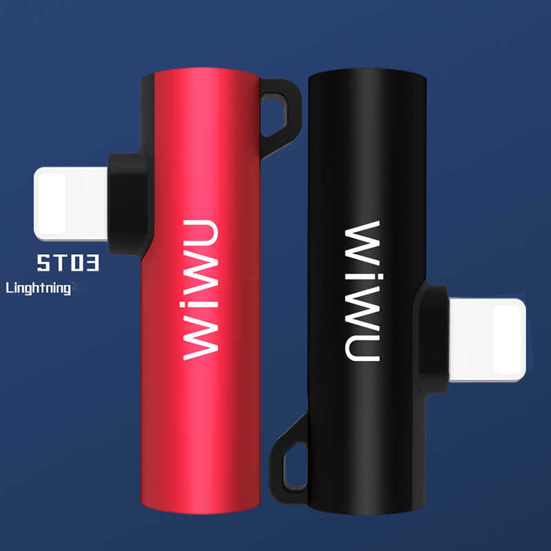 Wiwu ST03 Lightning Ses Adaptörü Siyah