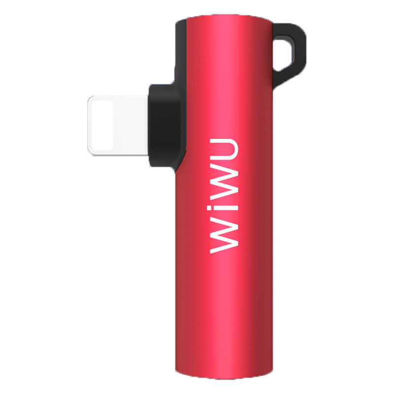 Wiwu ST03 Lightning Ses Adaptörü Kırmızı