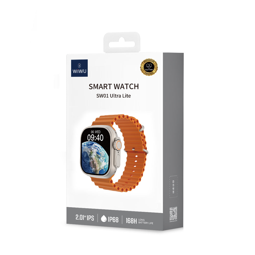 Wiwu SW01 Ultra Lite İOS ve Android Uyumlu Akıllı Saat Gümüş