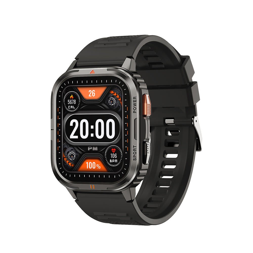 Wiwu SW05 Smart Watch İOS ve Android Uyumlu TFT Ekranlı IP68 Sertifikalı Akıllı Saat Siyah