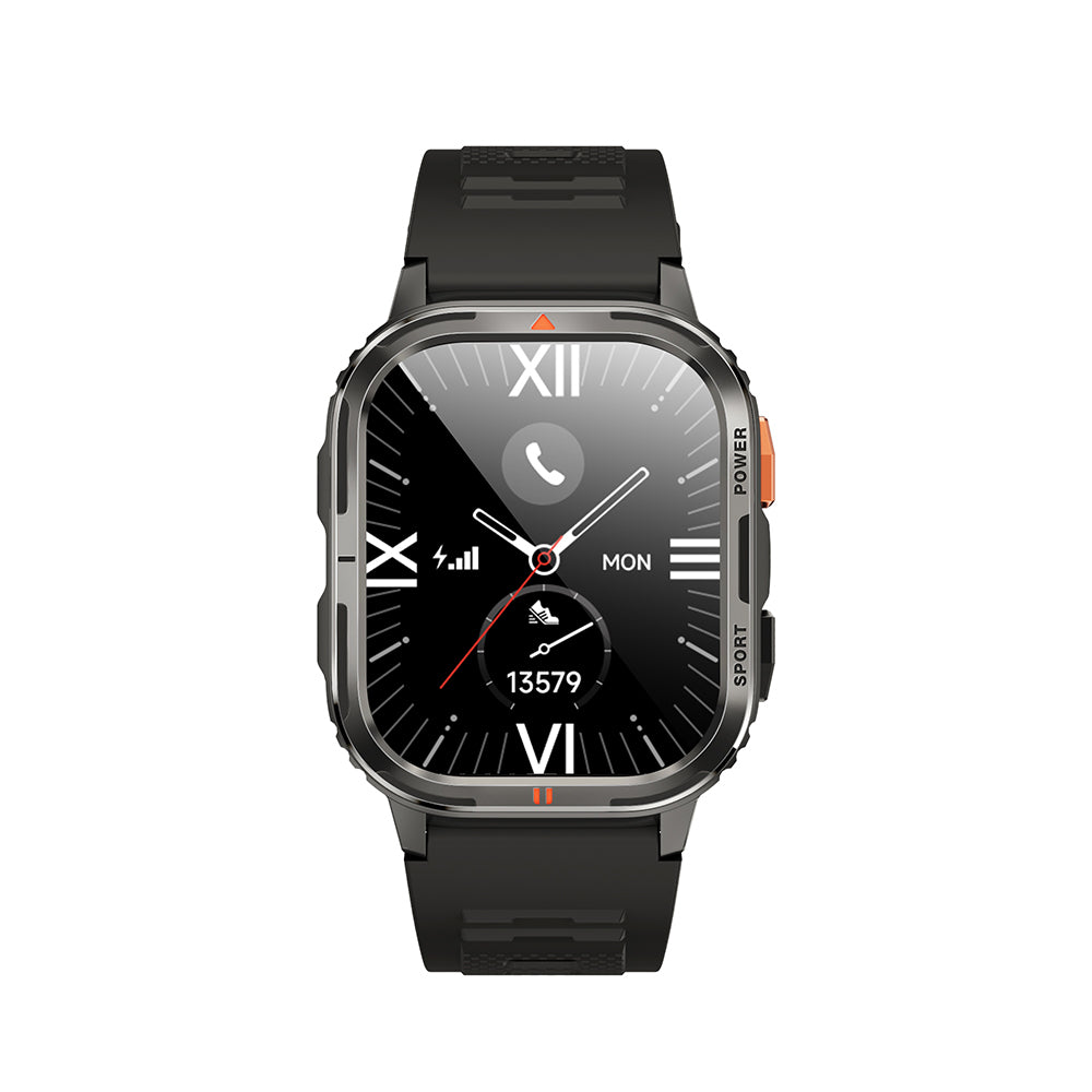 Wiwu SW05 Smart Watch İOS ve Android Uyumlu TFT Ekranlı IP68 Sertifikalı Akıllı Saat Siyah