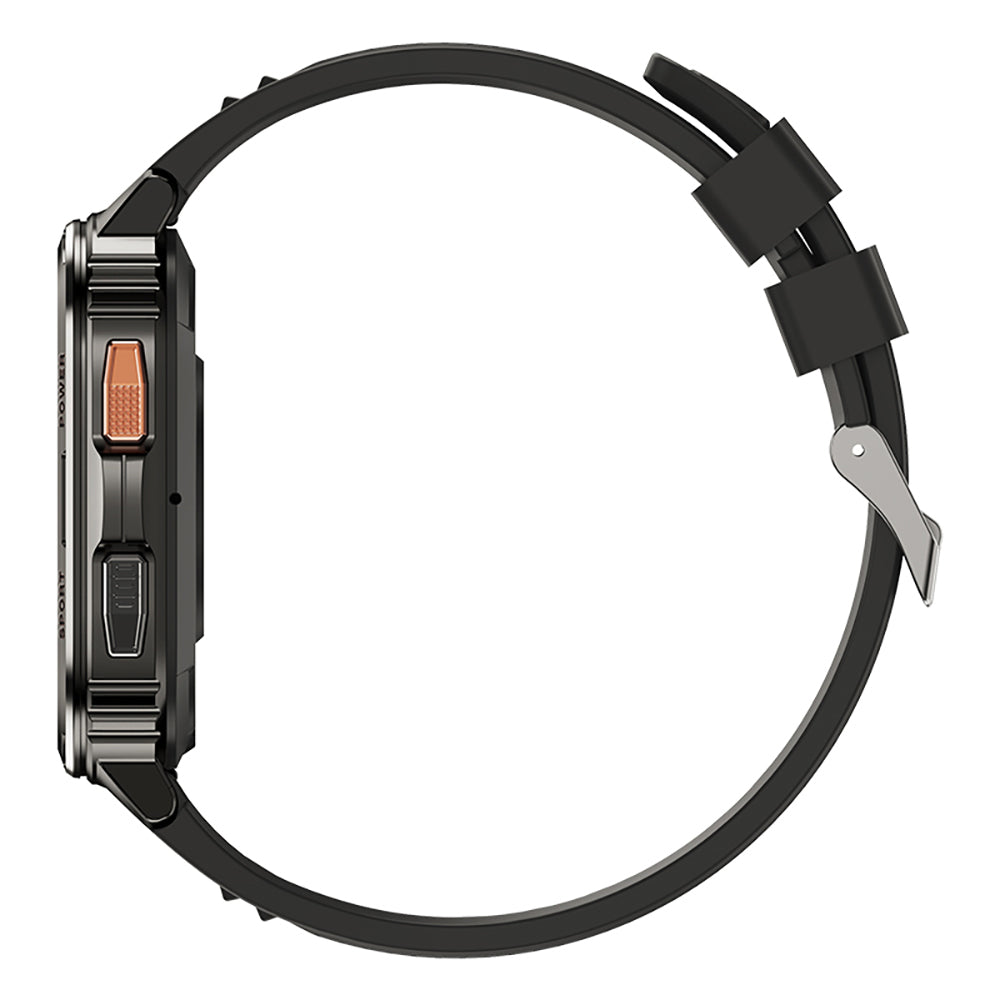 Wiwu SW05 Smart Watch İOS ve Android Uyumlu TFT Ekranlı IP68 Sertifikalı Akıllı Saat Siyah