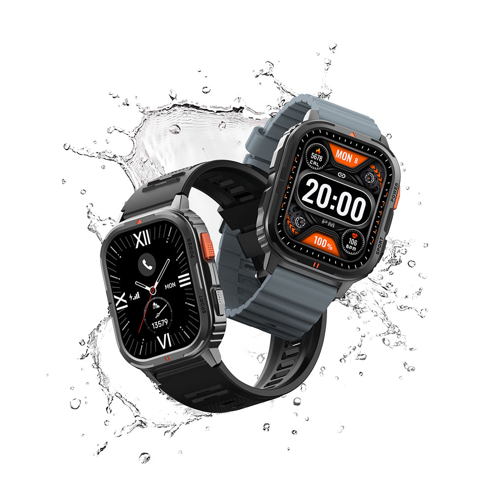 Wiwu SW05 Smart Watch İOS ve Android Uyumlu TFT Ekranlı IP68 Sertifikalı Akıllı Saat Siyah