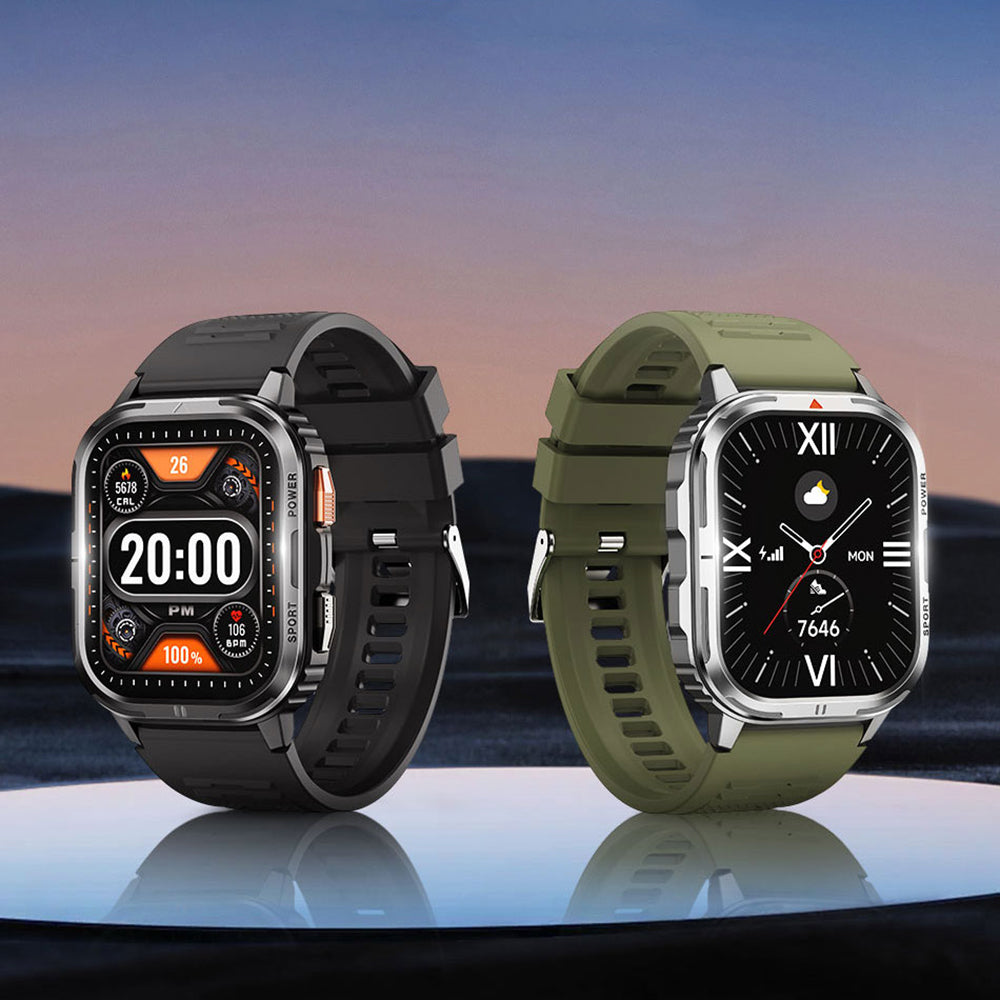 Wiwu SW05 Smart Watch İOS ve Android Uyumlu TFT Ekranlı IP68 Sertifikalı Akıllı Saat Siyah