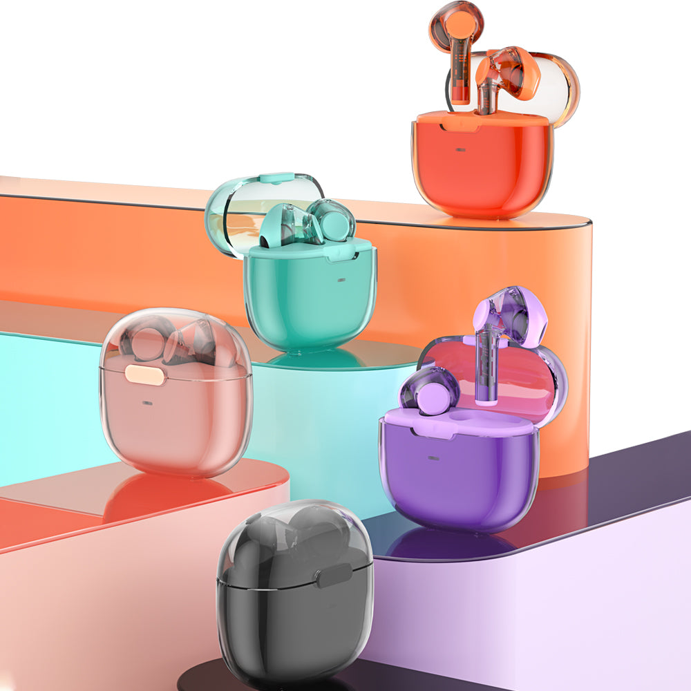 Wiwu T12 Şeffaf Tasarımlı Kulak İçi Bluetooth Kulaklık Siyah