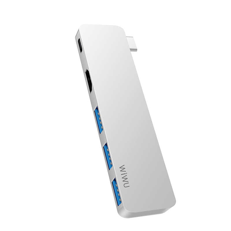 Wiwu T6 Pro Type-C Hub Gümüş