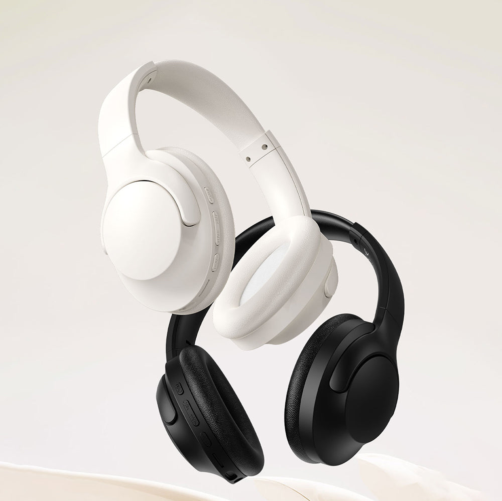 Wiwu TD-08 Elite Serisi Ayarlanabilir Pure Bass Hi-Fi Kulak Üstü Bluetooth Kulaklık v5.3 Beyaz