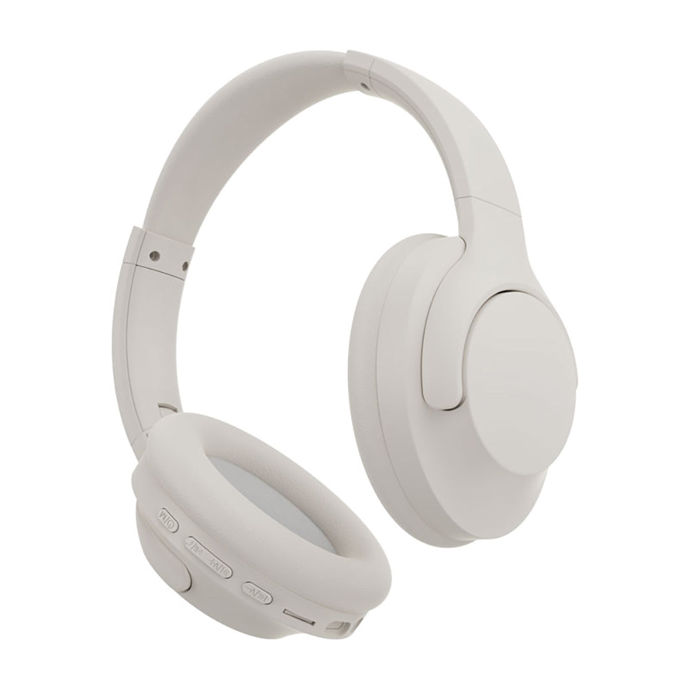 Wiwu TD-08 Elite Serisi Ayarlanabilir Pure Bass Hi-Fi Kulak Üstü Bluetooth Kulaklık v5.3 Beyaz