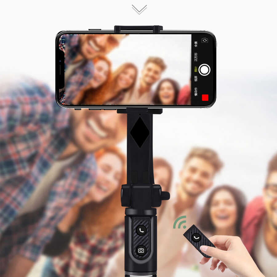 Wiwu TGS-301 Çok Fonksiyonlu Selfie Çubuğu Siyah
