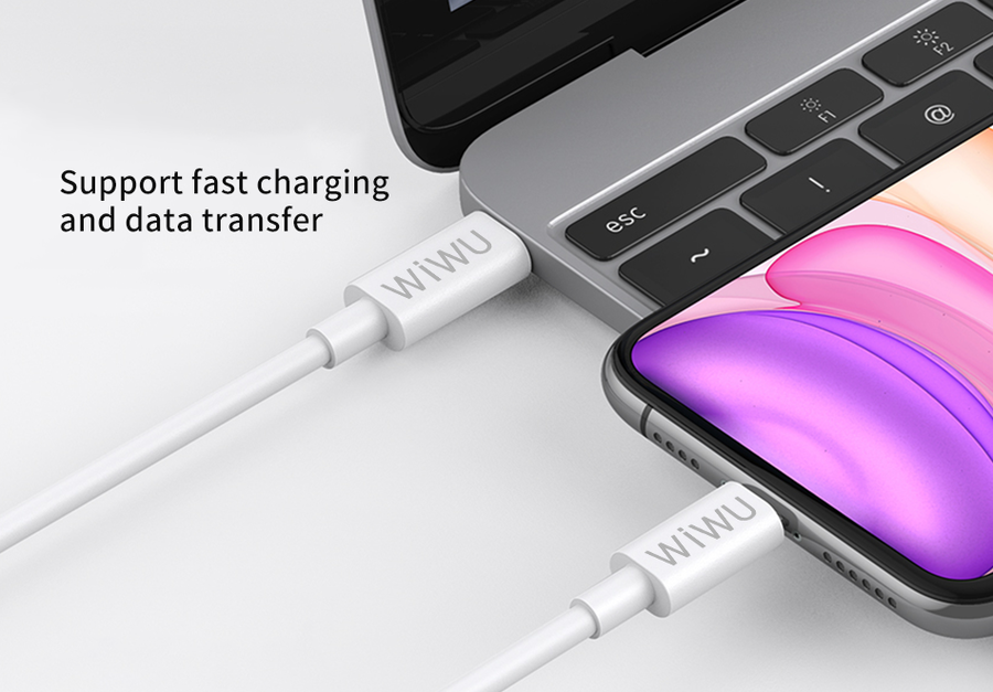 Wiwu The One PD To Lightning Usb Kablo 1.2M Beyaz