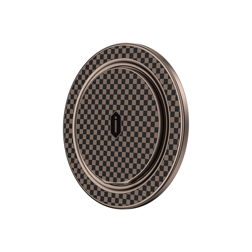 Wiwu Warriors Serisi Aramid Fiber 360 Derece Dönebilen Magnetik Ring Stand Telefon Tutucu Siyah