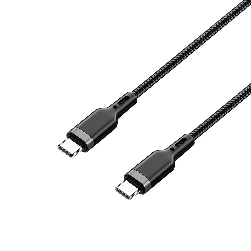 Wiwu Wi-C013 Platinum Serisi Type-C to Type-C Hızlı Şarj Özellikli Data ve Şarj Kablosu 100W 2M Siyah