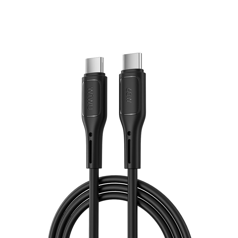 Wiwu Wi-C043E Starlink Serisi Type-C to Type-C Hızlı Şarj Özellikli Data ve Şarj Kablosu 60W 1M Siyah