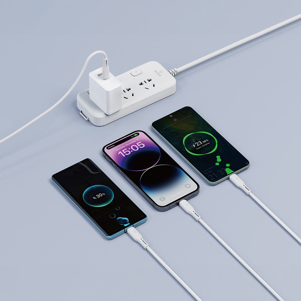 Wiwu Wi-C046E Starlink Serisi 3in1 USB-A to Lightning – Type-C – Micro Şarj ve Data Kablosu 60W 1.2M Siyah