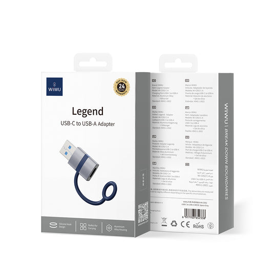 Wiwu Wi-C052 Type-C to USB Çevirici OTG Gri