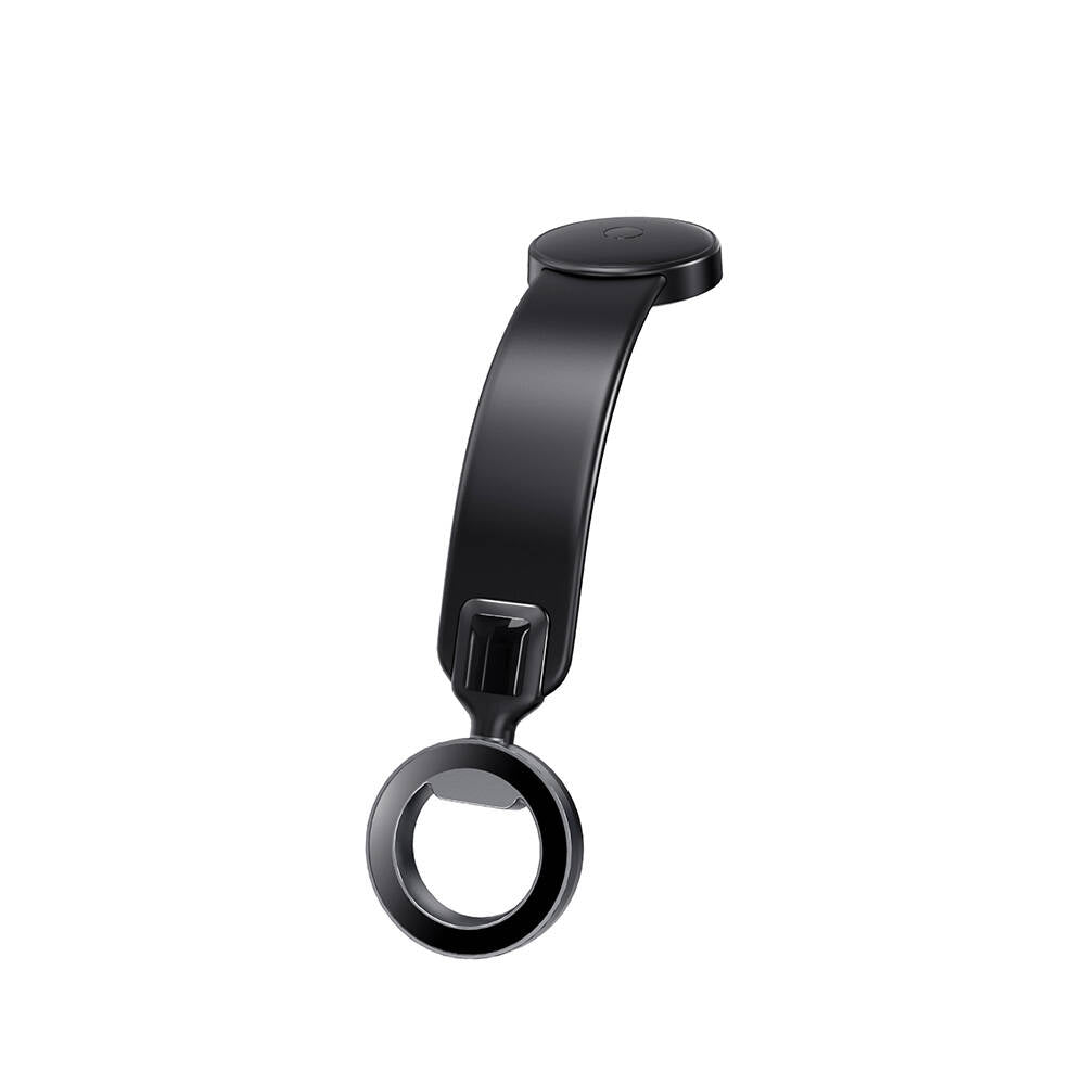 Wiwu Wi-CH053 Mago Serisi Magnetik Magsafe Uyumlu Bükülebilen Eğimi ve Düz Zemin Araç Telefon Tutacağı Siyah