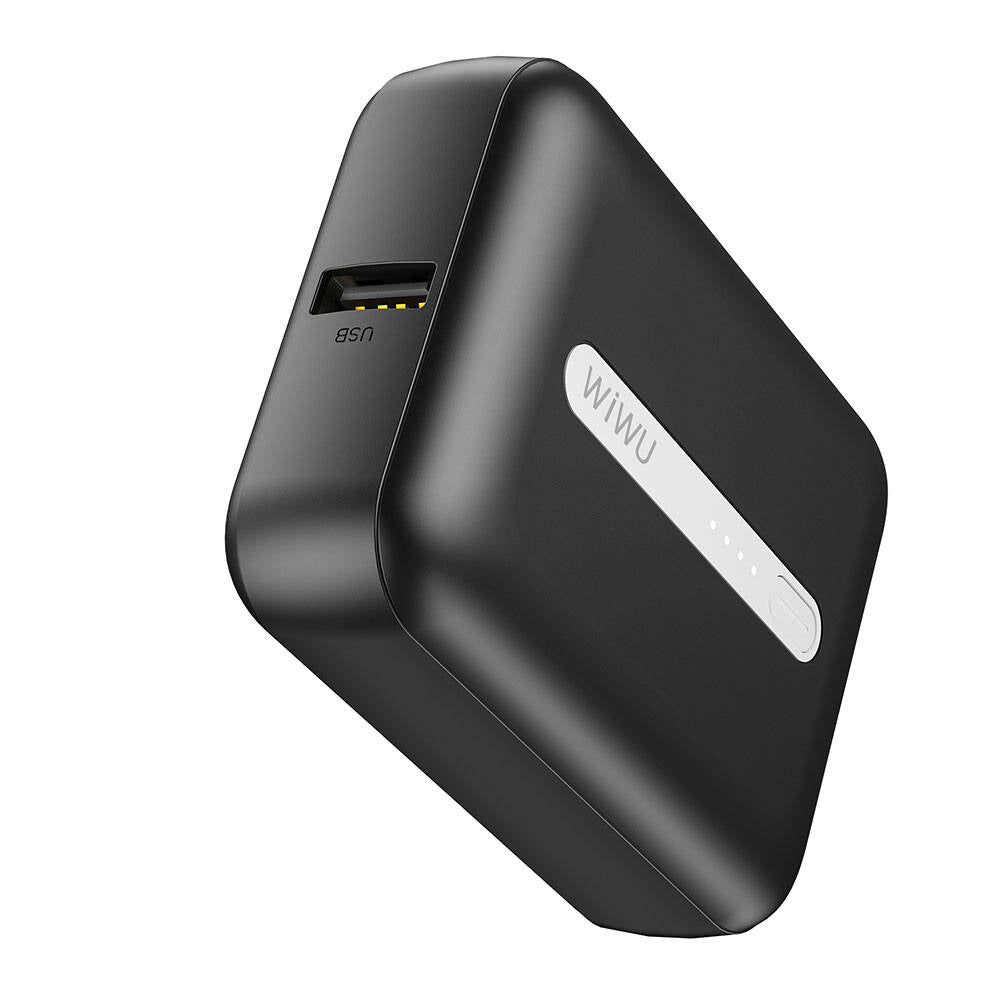 Wiwu Wi-P033 LED Işık Göstergeli Taşınabilir Mini Powerbank 10000mAh Mor