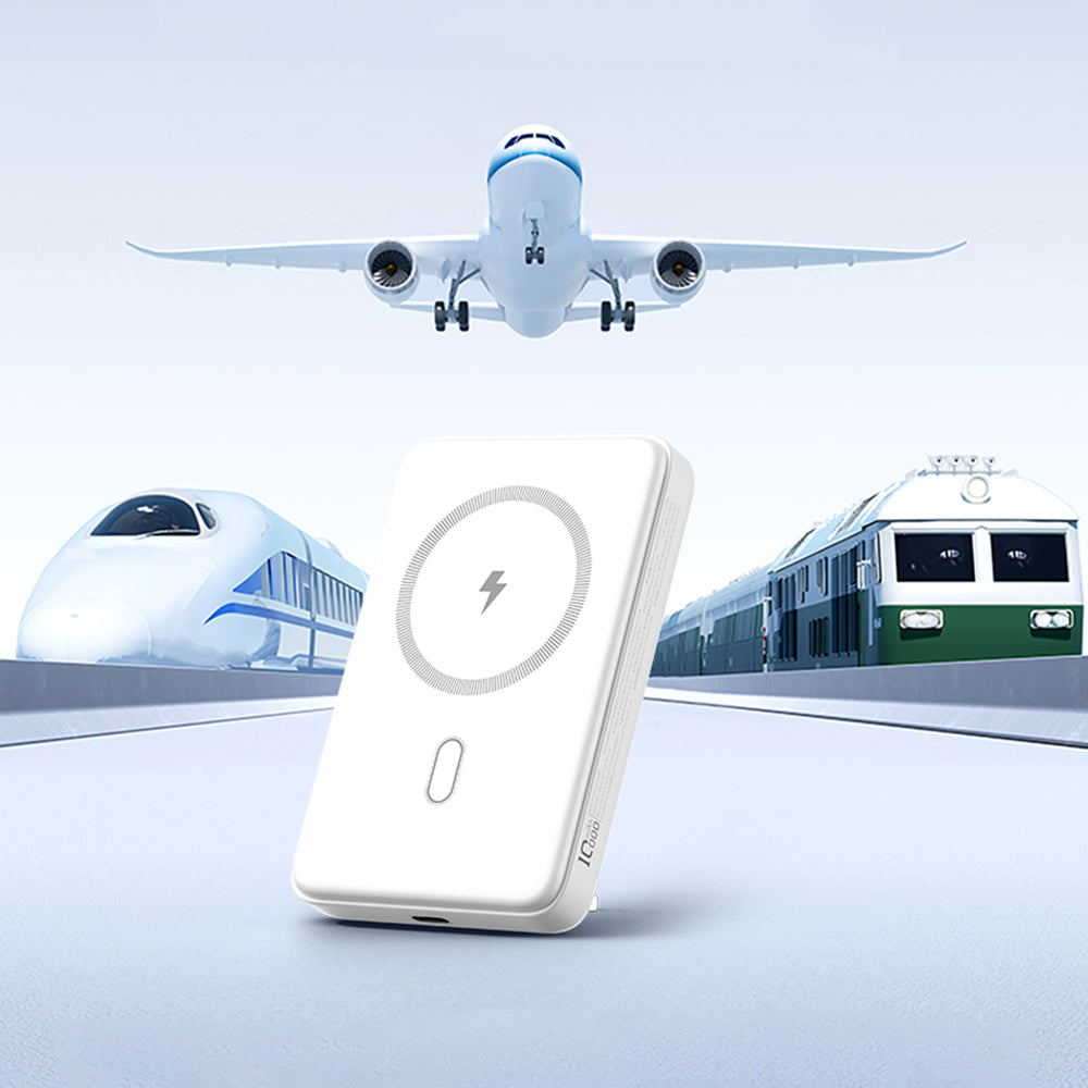 Wiwu Wi-P043 LED Işık Göstergeli Standlı Taşınabilir Magsafe Wireless Powerbank 10.000mAh 15W Siyah