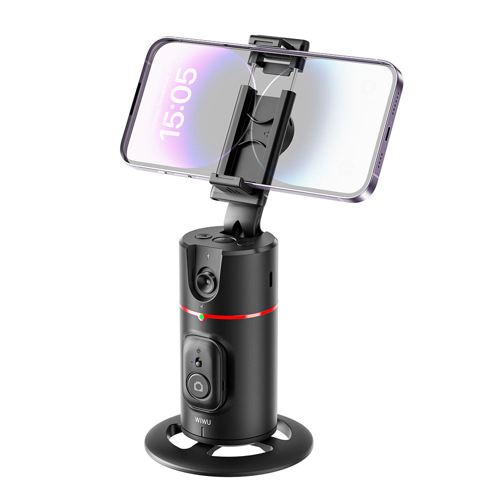 Wiwu Wi-SE008 Canlı Yayın 360 Derece Dönebilen Akıllı Yüz Tanıma Takip Standı Siyah