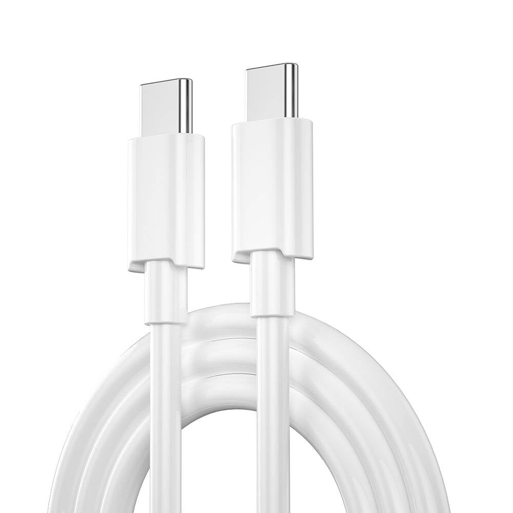 Wiwu Wi-U002 Quick Hızlı Şarj Başlığı Type-C to Type-C PD 20W Kablolu Şarj Seti Beyaz