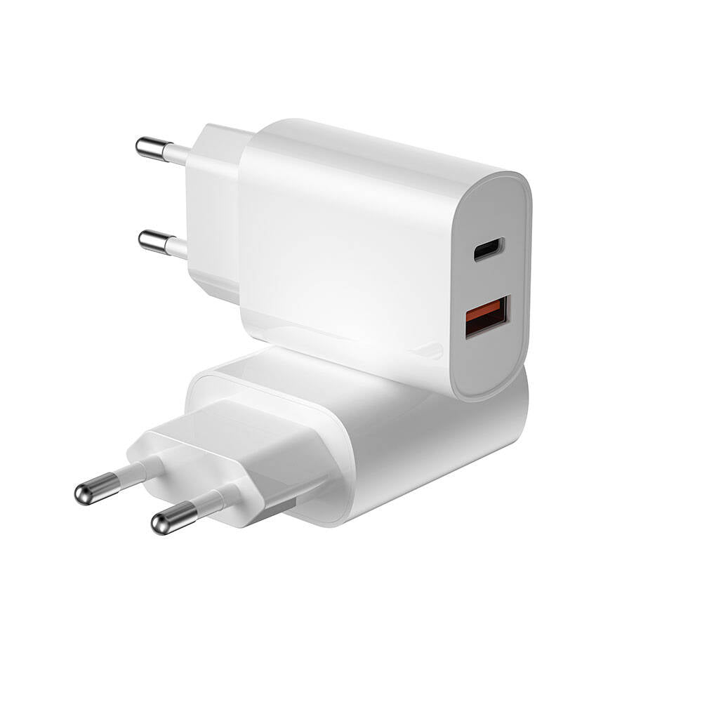 Wiwu Wi-U002 Quick Hızlı Şarj Başlığı Type-C to Type-C PD 20W Kablolu Şarj Seti Beyaz