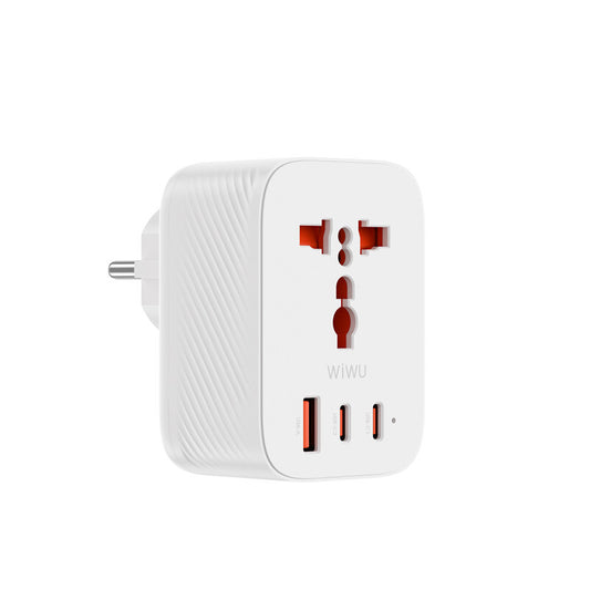 Wiwu Wi-UA008 GaN Tech PD Hızlı Şarj Özellikli Seyahat Şarj Başlığı 30W Beyaz