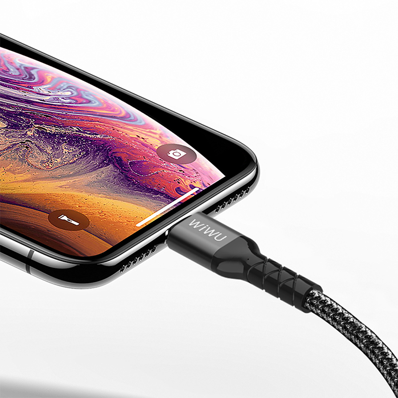Wiwu WP101 MFI Type-c to Lightning Kablo Gri