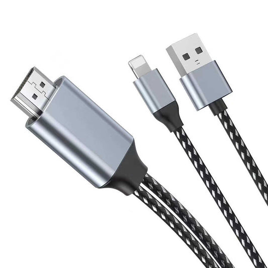 Wiwu X7L Lightning to HDMI Kablo Gri