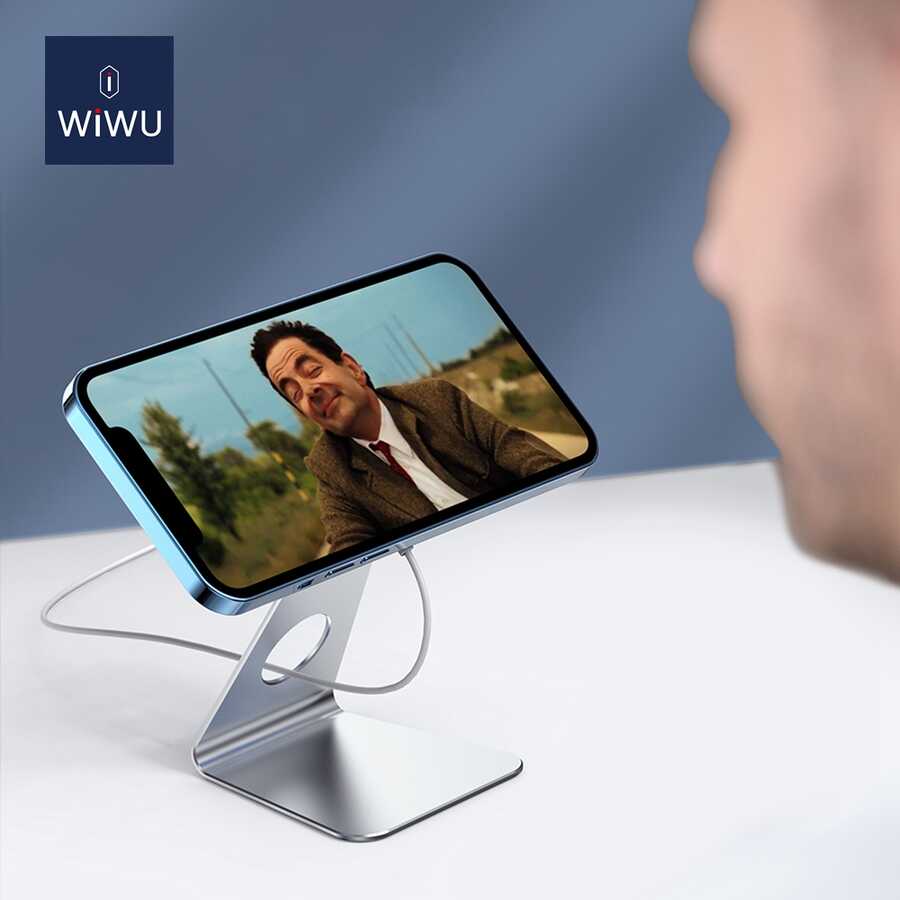 Wiwu ZM303 Magsafe Şarj Standı Gümüş