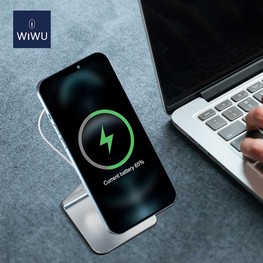 Wiwu ZM303 Magsafe Şarj Standı Gümüş