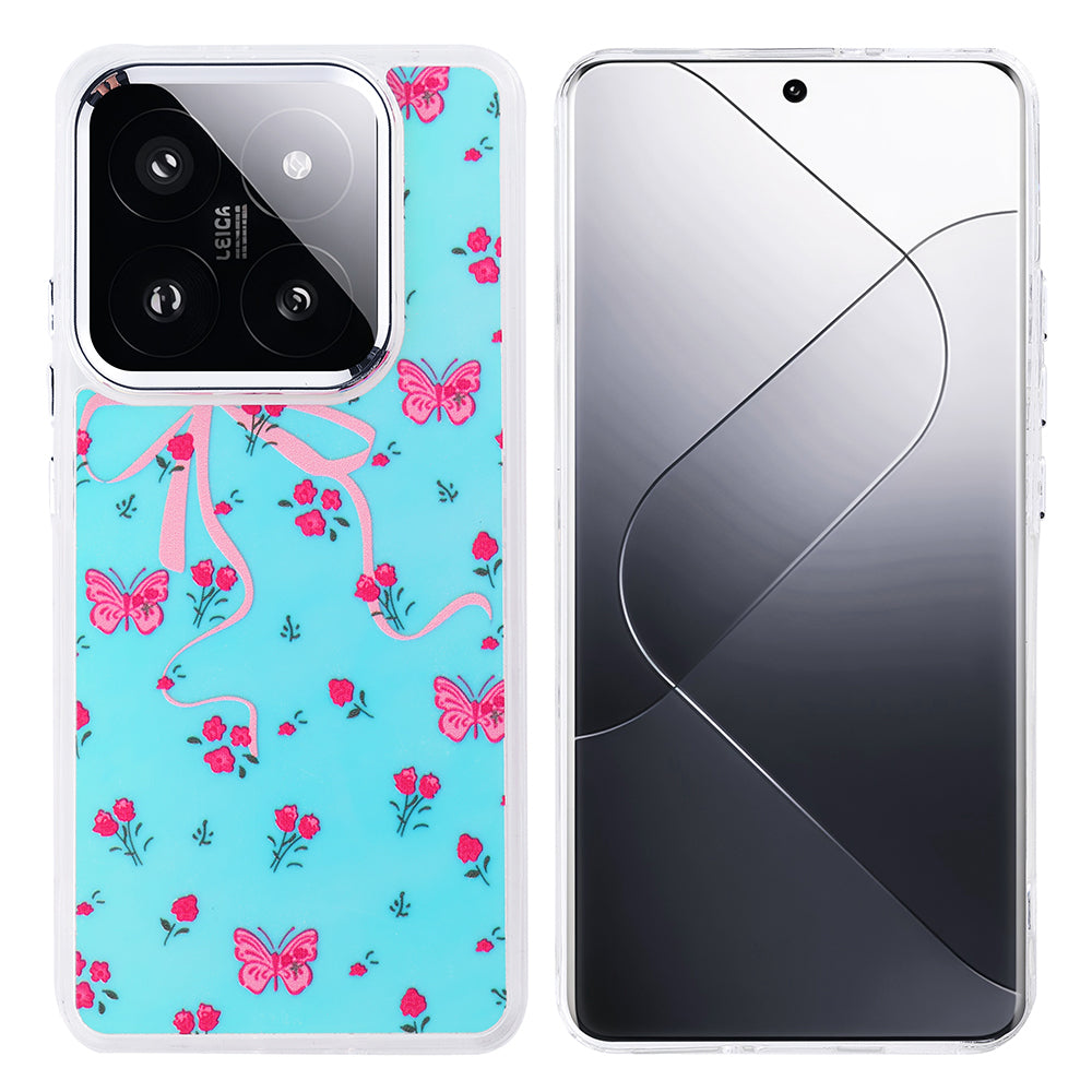 Xiaomi 14T Kılıf Airbag Tasarımlı Zore Hadra Kapak Kelebek