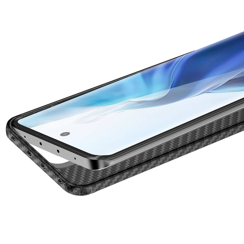 Xiaomi Mi 13 Pro Kılıf Aramid Karbon Fiber Magsafe Özellikli Wlons Radison Kapak Siyah