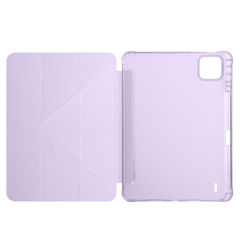 Xiaomi Pad 7 Kılıf Zore Tri Folding Kalem Bölmeli Standlı Kılıf Koyu Yeşil