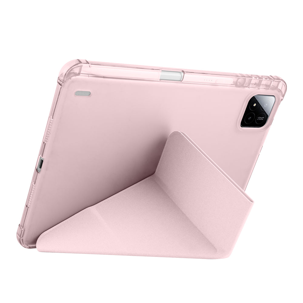 Xiaomi Pad 7 Kılıf Zore Tri Folding Kalem Bölmeli Standlı Kılıf Lacivert
